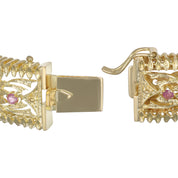 Bracciale - 18 carati Oro giallo - 0.81ct. tw. Rubino