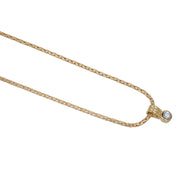 Collana con ciondolo - 18 carati Oro giallo - 0.12ct. tw. Diamante (Naturale)