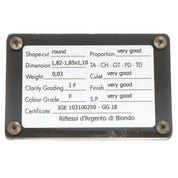 Diamante blister da 0.03 Ct