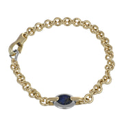 Bracciale - 18 carati Oro giallo, Oro bianco - 2.75ct. tw. Lapislazzuli