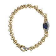 Bracciale - 18 carati Oro giallo, Oro bianco - 2.75ct. tw. Lapislazzuli