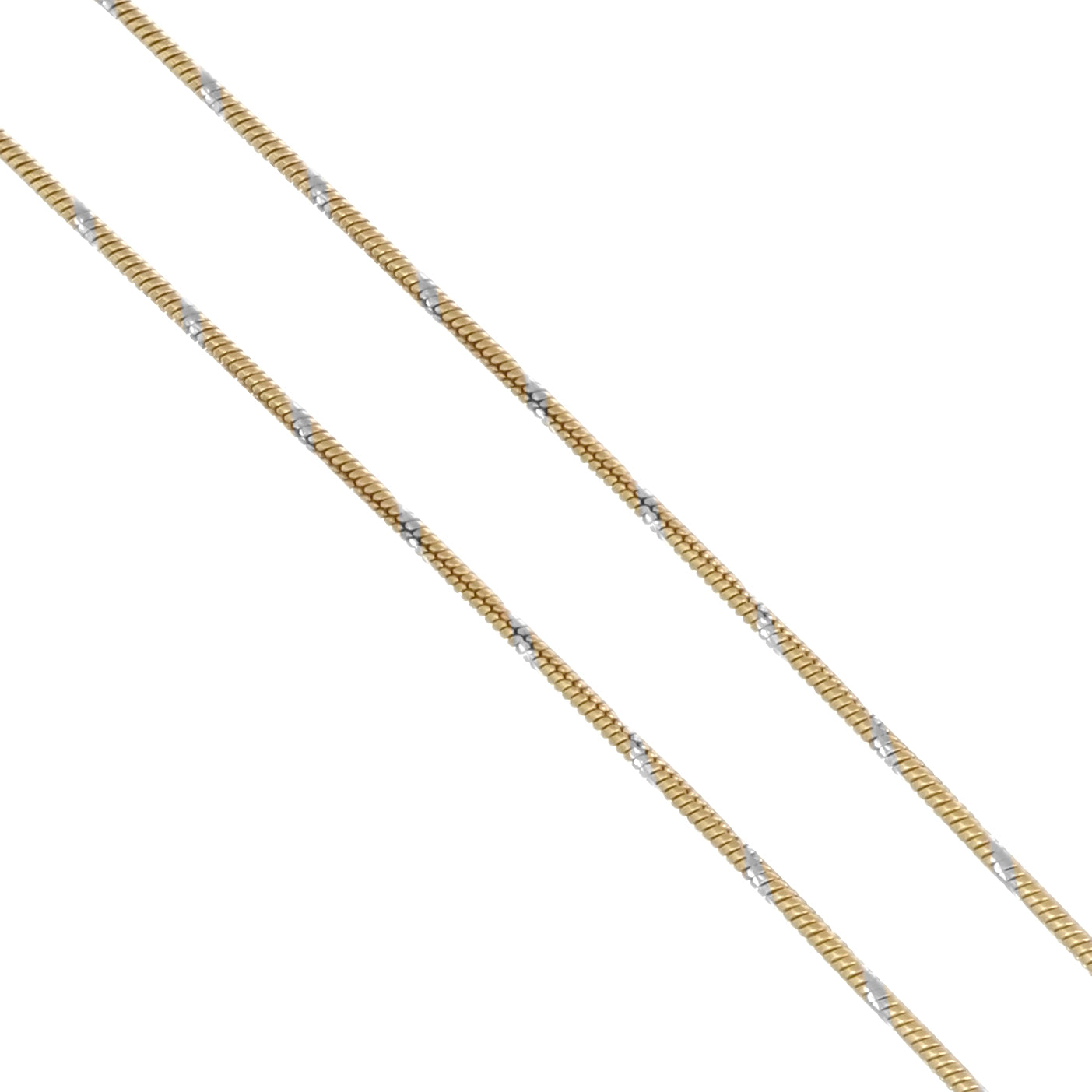 Collana con ciondolo - 18 carati Oro giallo, Oro bianco - 0.05ct. tw. Diamante (Naturale)