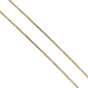 Collana con ciondolo - 18 carati Oro giallo, Oro bianco - 0.05ct. tw. Diamante (Naturale)