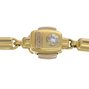 Collana - 18 carati Oro giallo, Oro bianco - 0.02ct. tw. Diamante (Naturale)