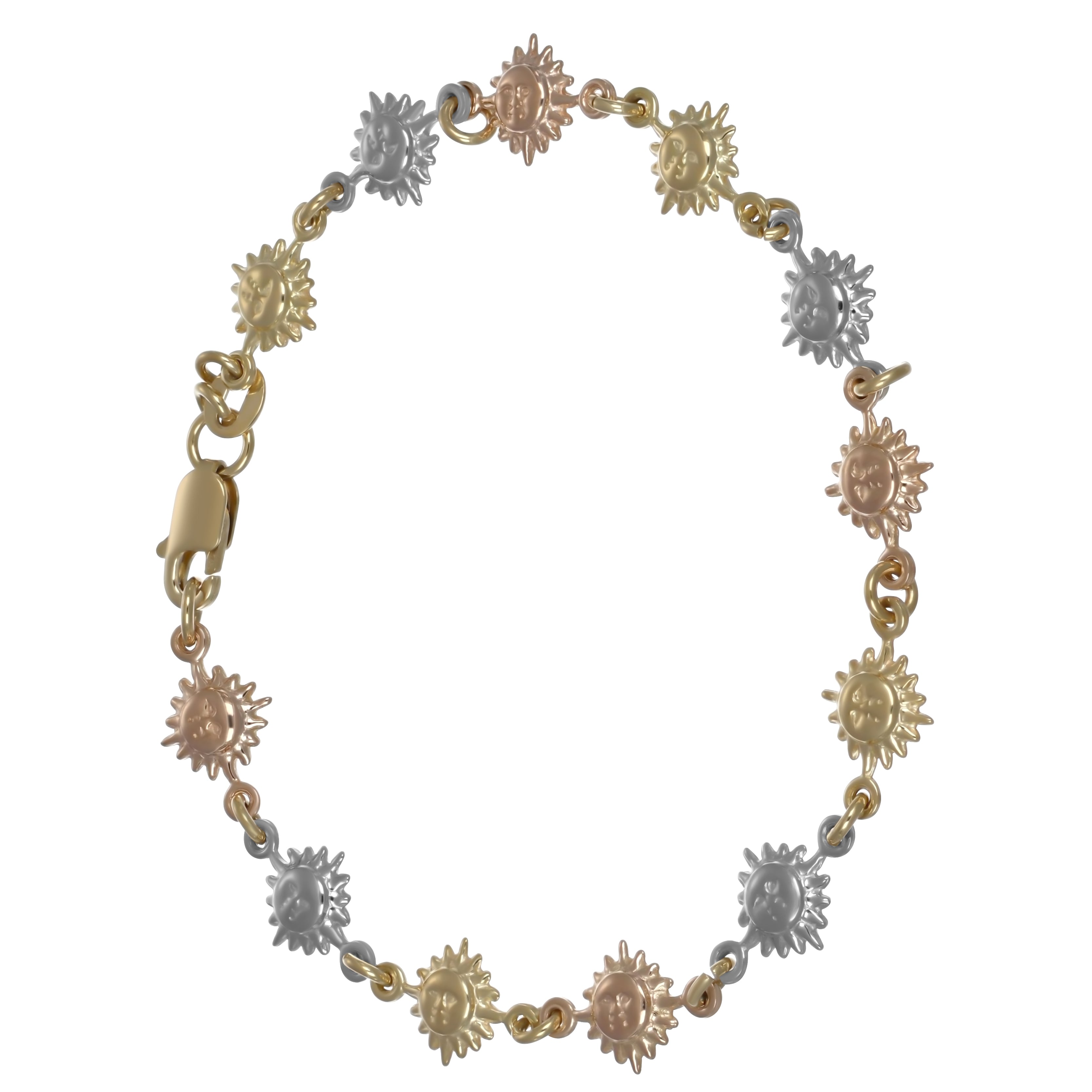 Bracciale - 18 carati Oro giallo, Oro bianco, Oro rosa