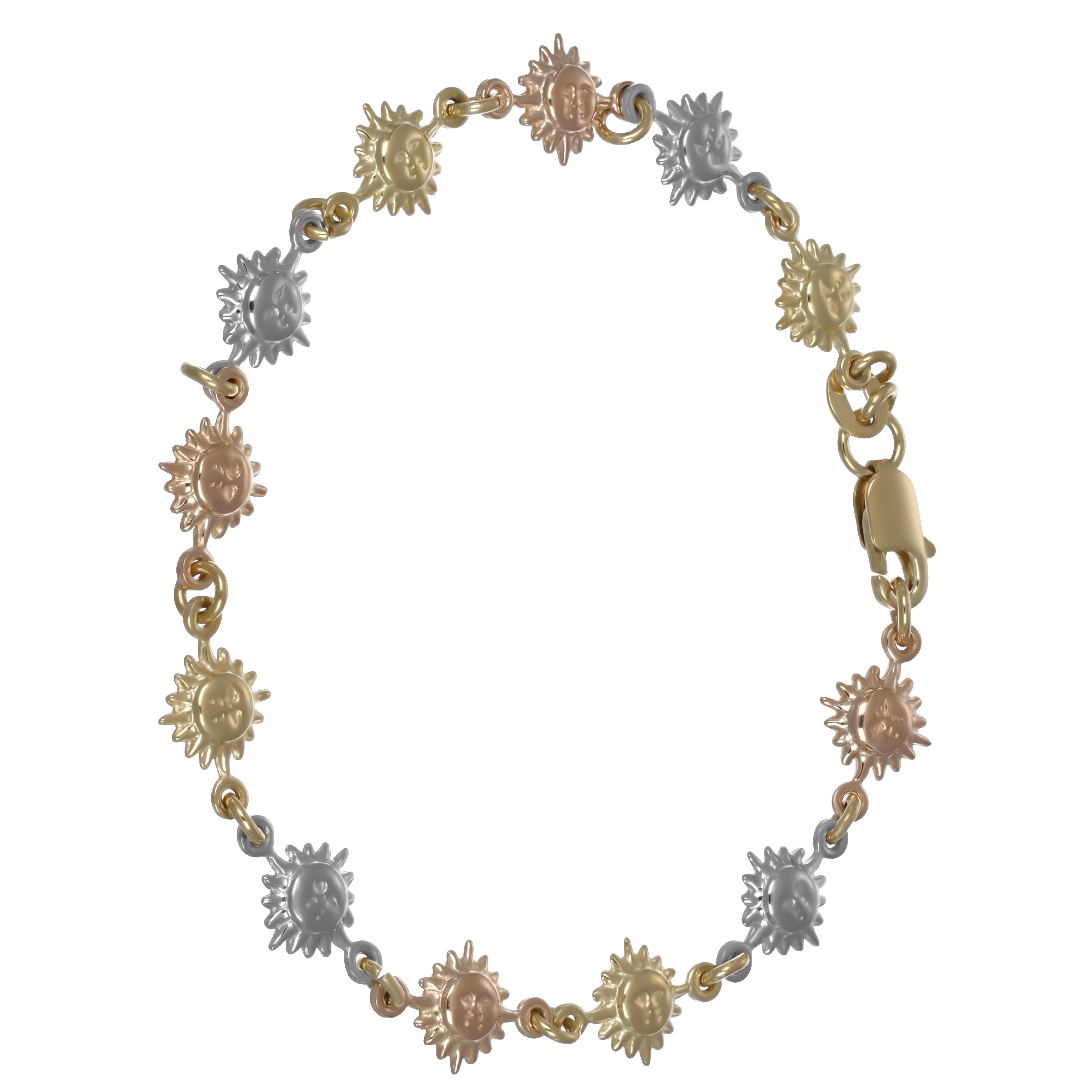 Bracciale - 18 carati Oro giallo, Oro bianco, Oro rosa