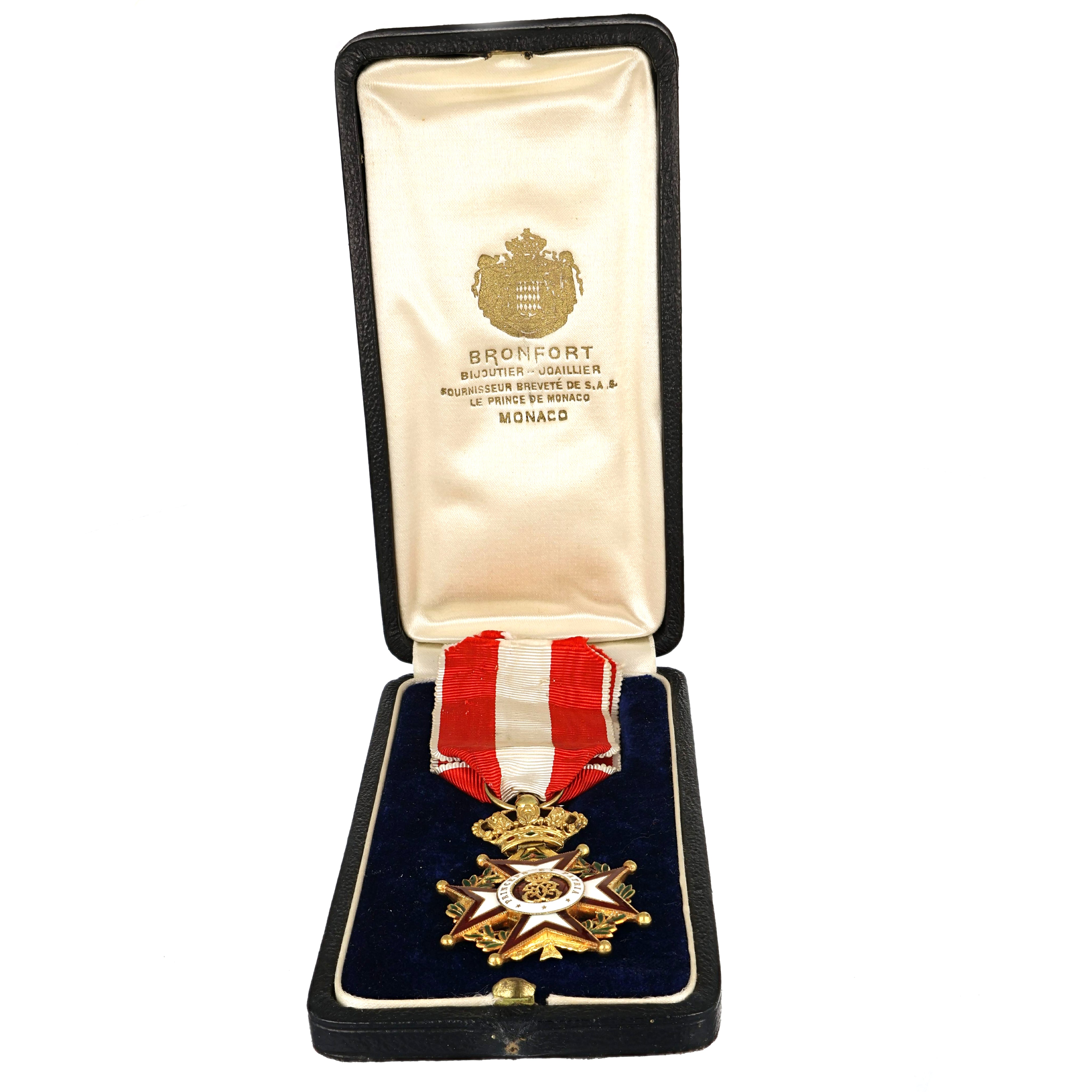 18 carati Oro giallo, Medaglia croce maltese ordine di san carlo