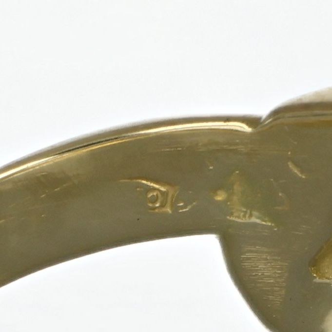 Anello - 18 carati Oro bianco, Oro giallo - 0.08ct. tw. Diamante (Naturale) - Made in Italy - Handmade