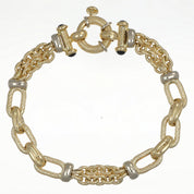 Bracciale - 18 carati Oro giallo, Oro bianco - 0.60ct. tw. Zaffiro - Made in Italy - Handmade