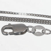 Collana con ciondolo - 18 carati Oro bianco - 1.32ct. tw. Acquamarina - Diamante - Made in Italy - Handmade