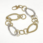 Bracciale - 18 carati Oro bianco, Oro giallo - Made in Italy - Handmade
