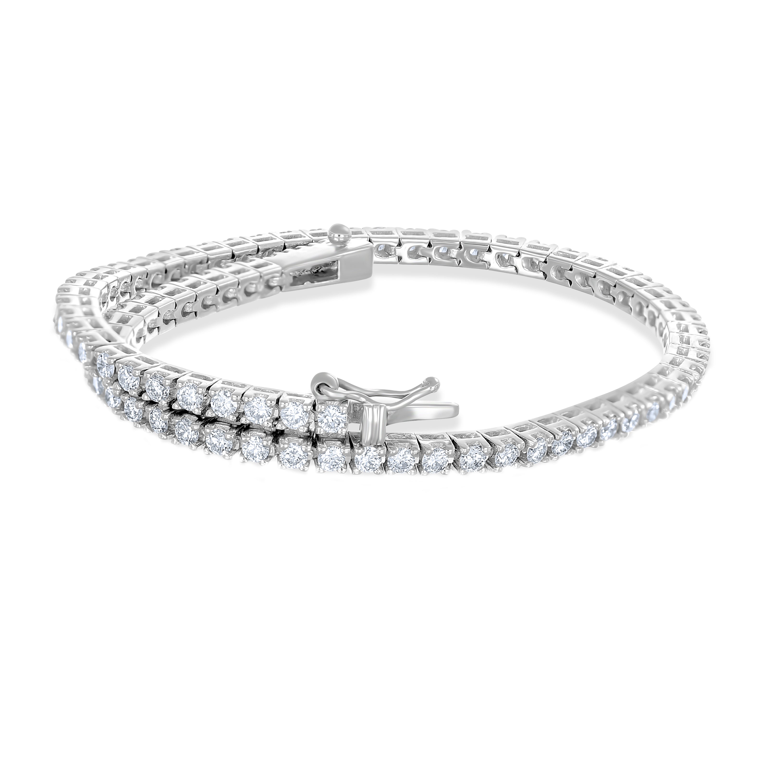 Bracciale - 18 carati Oro bianco - 2.37ct. tw. Diamante (Naturale)