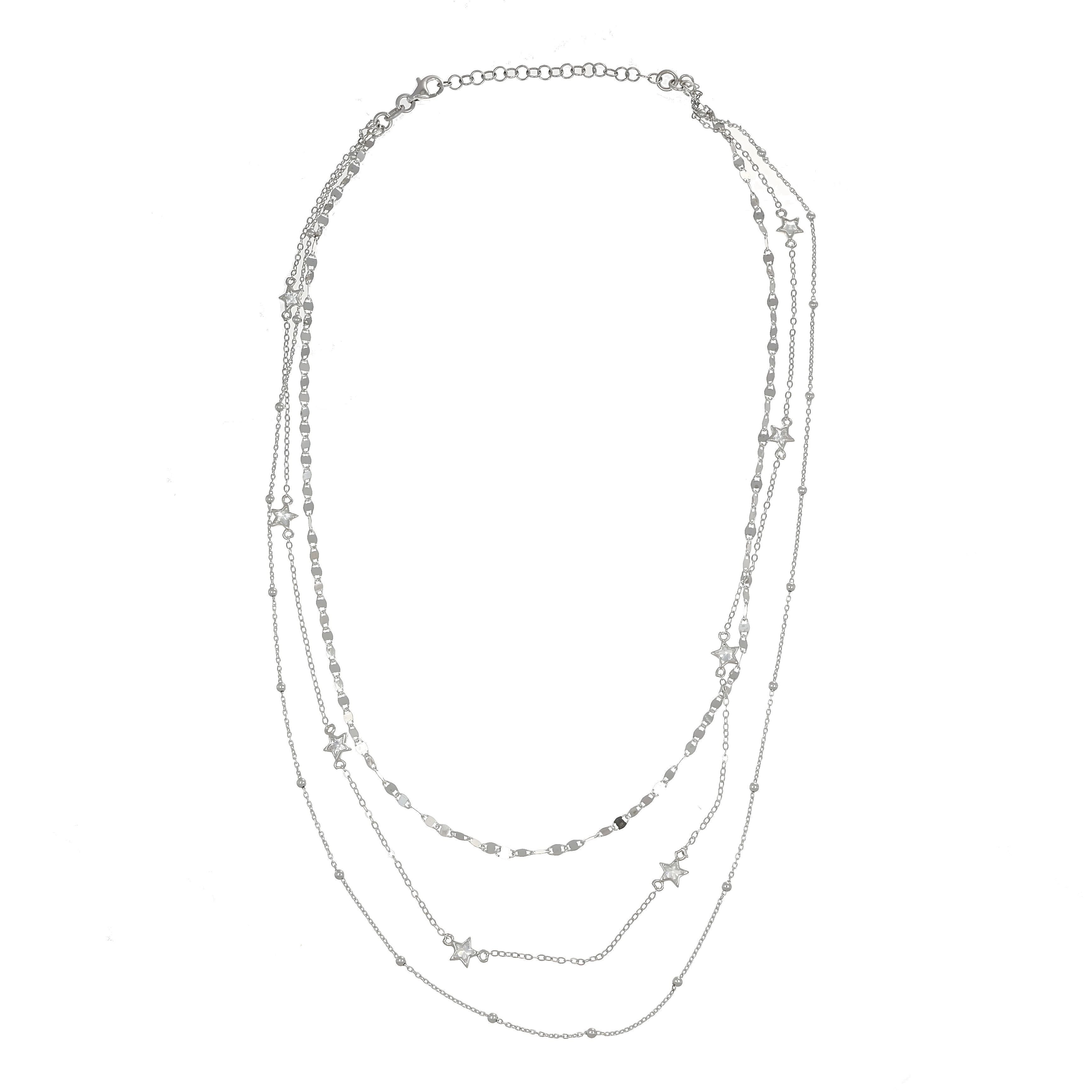 Collana in Argento 925 Rodio