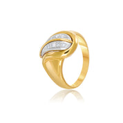 Anello - 18 carati Oro bianco, Oro giallo - 0.32ct. tw. Diamante (Naturale)