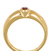 Anello - 18 carati Oro giallo - 0.18ct. tw. Rubino