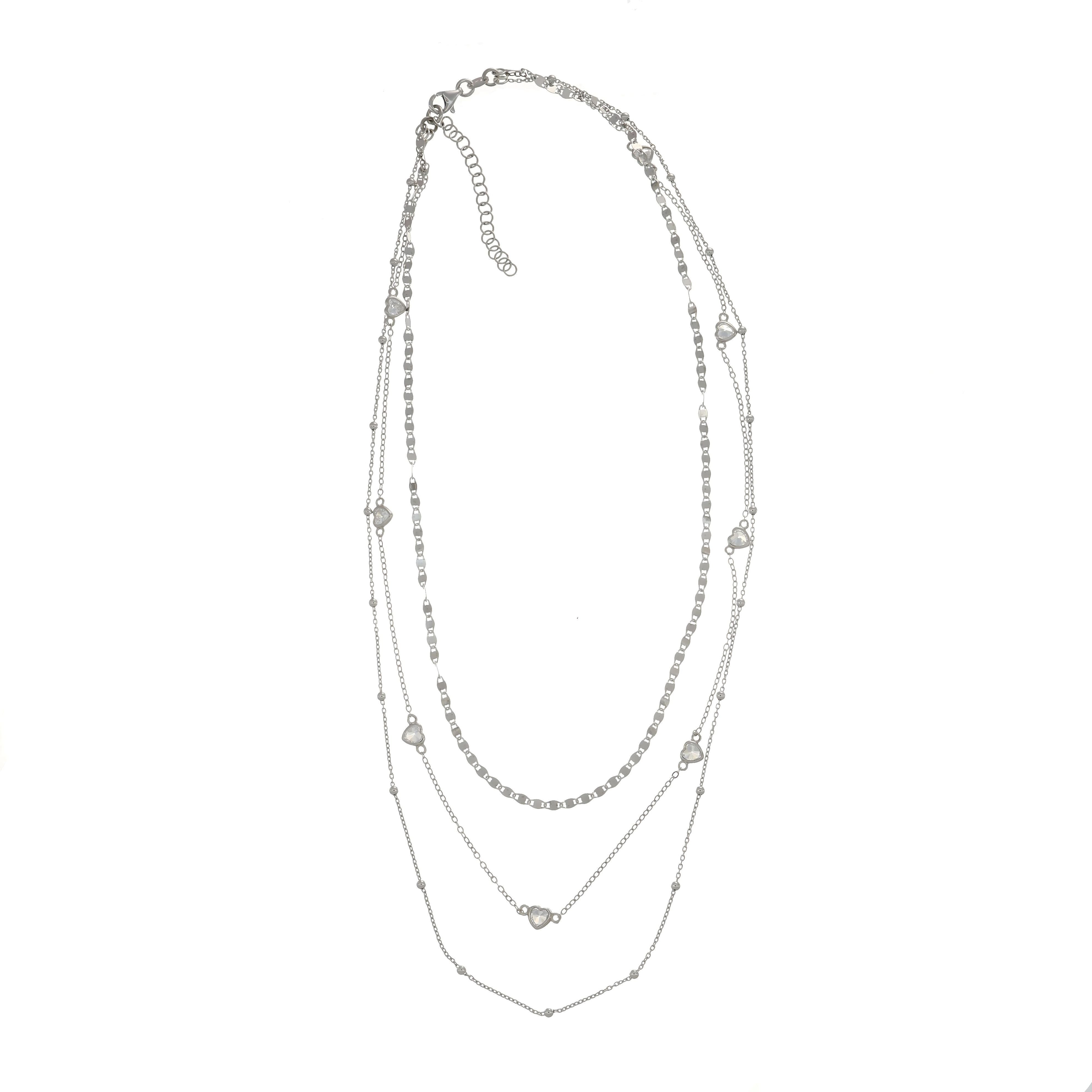 Collana in Argento 925 Rodio