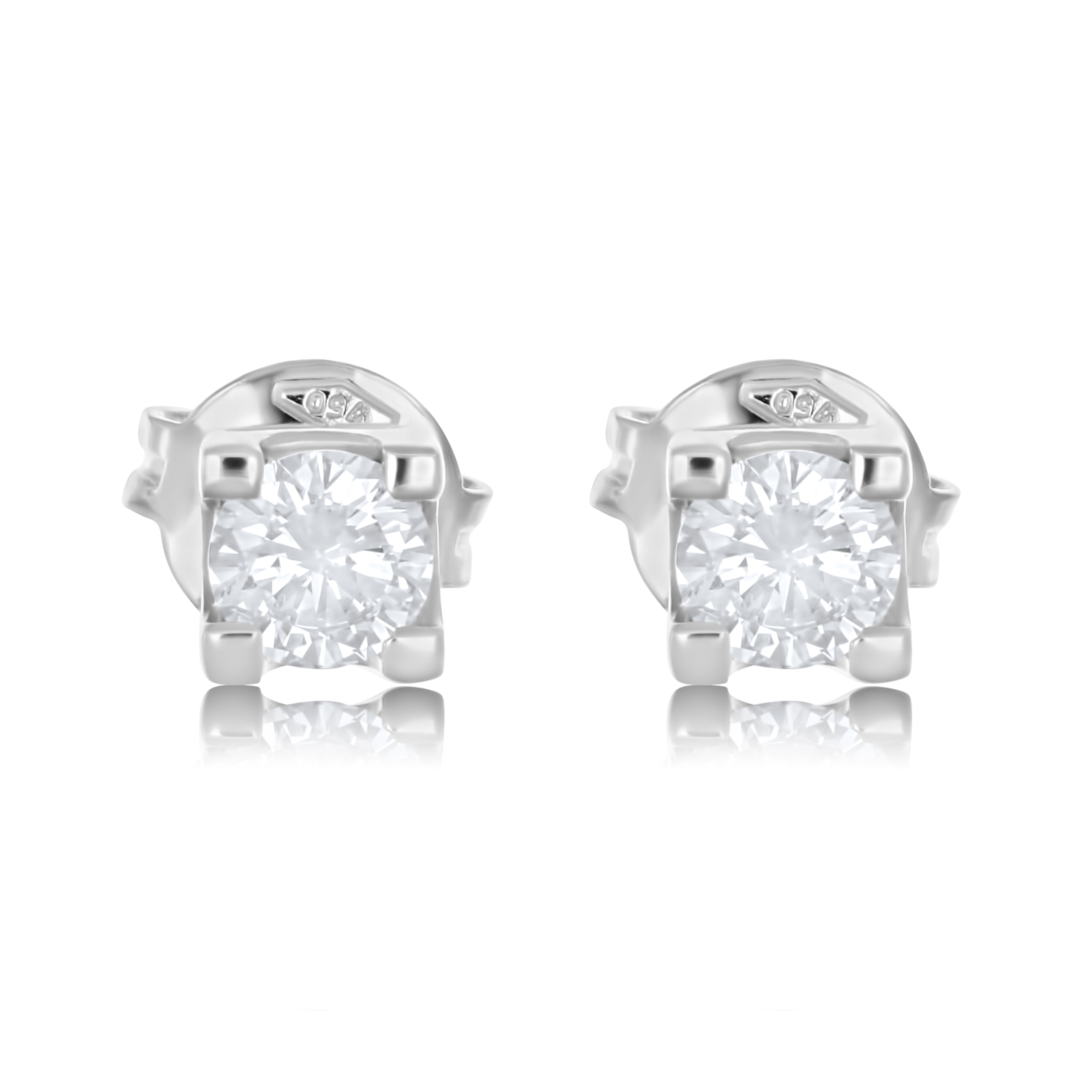 Orecchini - 18 carati Oro bianco - 0.66ct. tw. Diamante (Naturale)