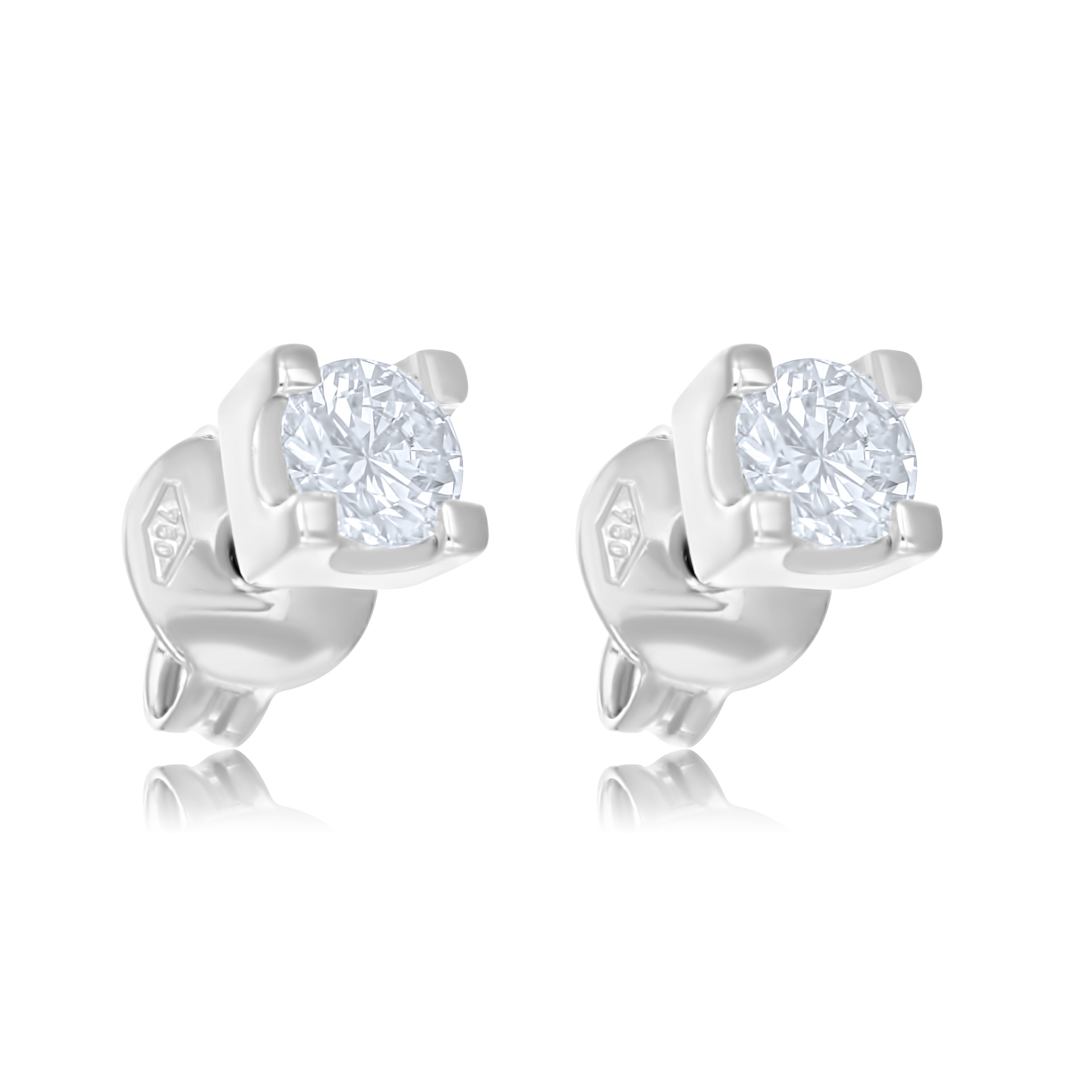 Orecchini - 18 carati Oro bianco - 0.66ct. tw. Diamante (Naturale)