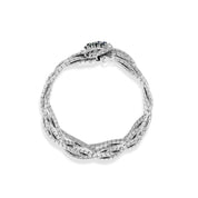 Bracciale - 18 carati Oro bianco - 0.40ct. tw. Zaffiro