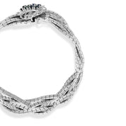 Bracciale - 18 carati Oro bianco - 0.40ct. tw. Zaffiro