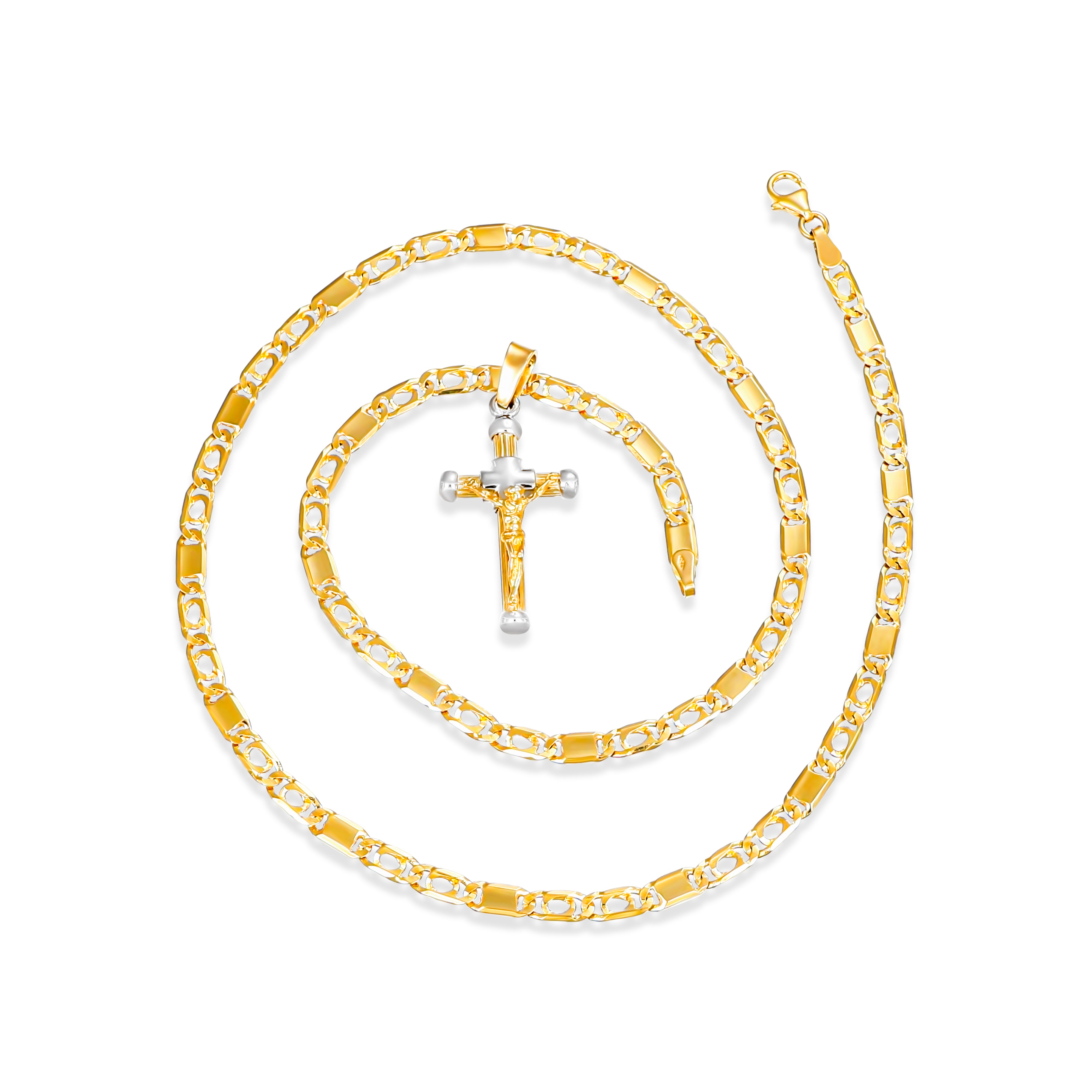 Collana con ciondolo - 18 carati Oro bianco, Oro giallo