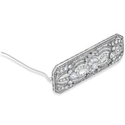 Spilla - 18 carati Oro bianco - 5.85ct. tw. Diamante (Naturale)