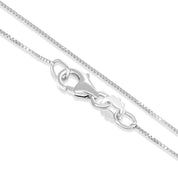 Collana con ciondolo - 18 carati Oro bianco - 0.98ct. tw. Zaffiro - Diamante