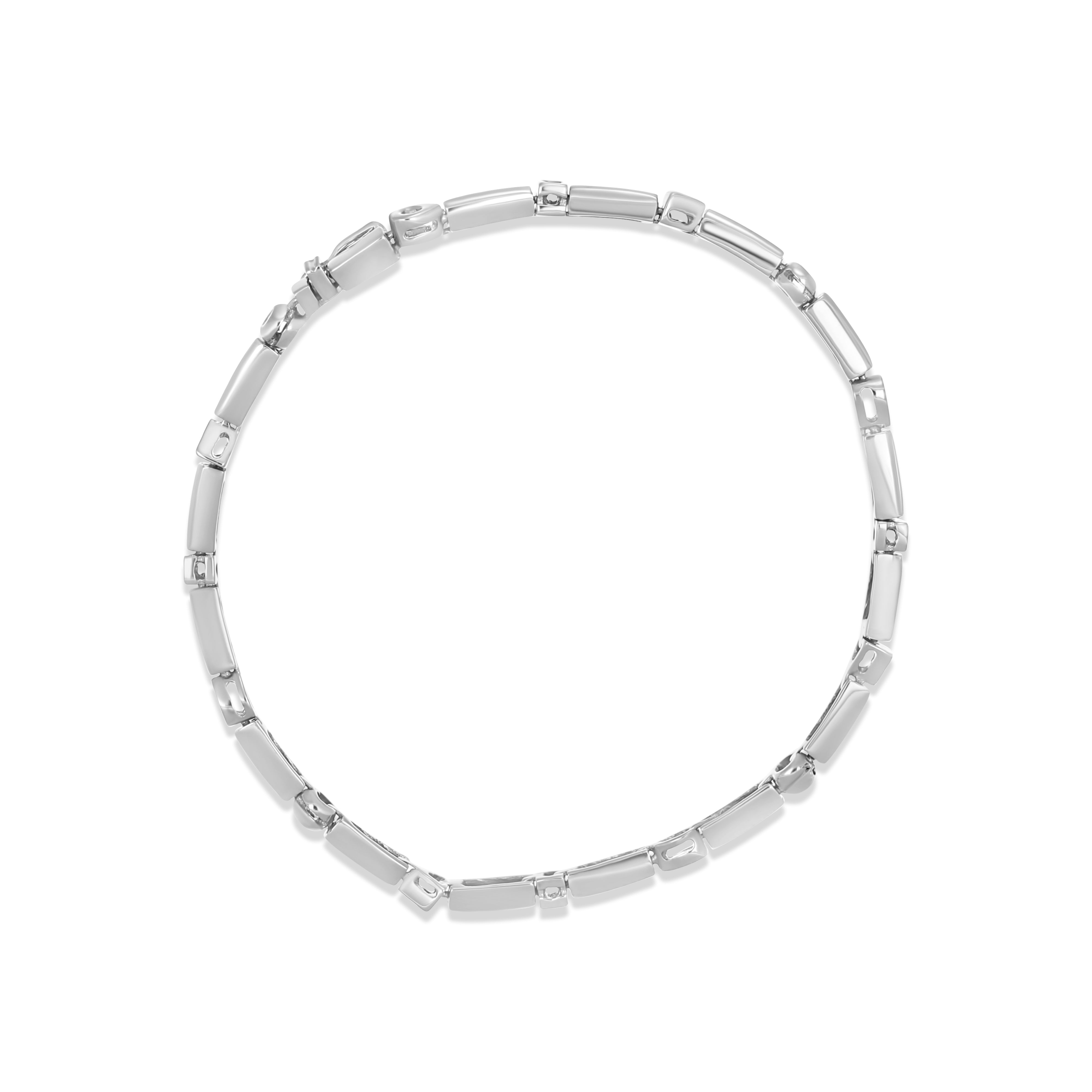 Bracciale - 18 carati Oro bianco - 0.24ct. tw. Diamante (Naturale)