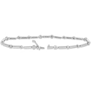 Bracciale - 18 carati Oro bianco - 0.24ct. tw. Diamante (Naturale)