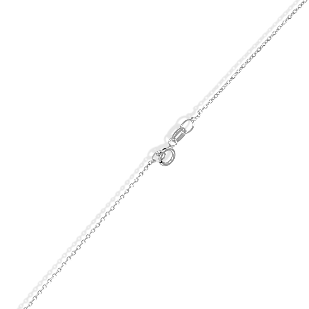 Collana con ciondolo - 18 carati Oro bianco - 2.42ct. tw. Topazio - Diamante