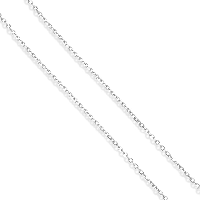 Collana con ciondolo - 18 carati Oro bianco - 2.42ct. tw. Topazio - Diamante