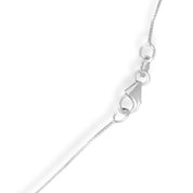 Collana con ciondolo - 18 carati Oro bianco - 1.04ct. tw. Zaffiro - Diamante