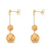 Orecchini - 18 carati Oro giallo - Made in Italy - Handmade