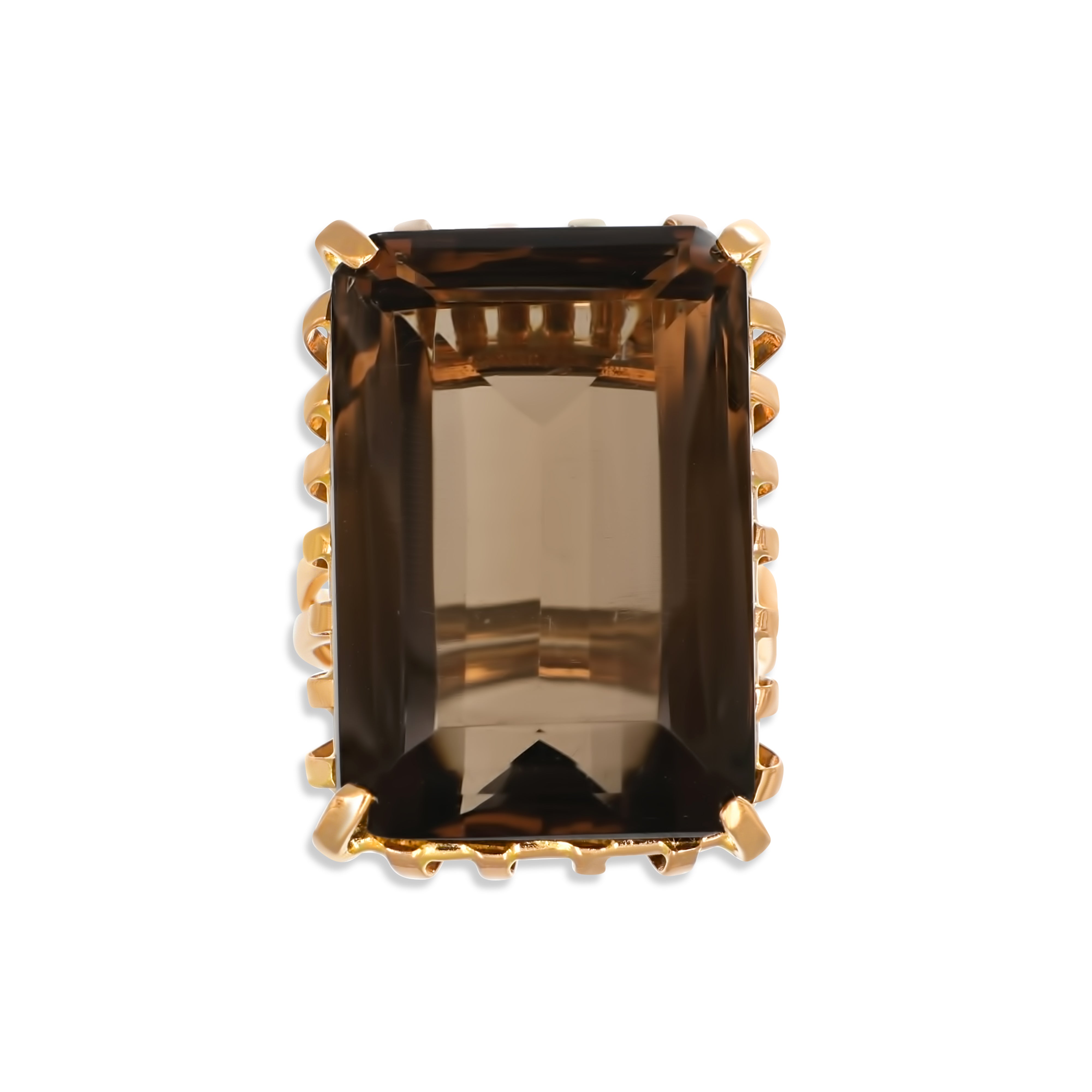 Anello - 18 carati Oro giallo - 19.00ct. tw. Quarzo