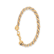 Bracciale - Oro bianco 18 kt, Oro giallo