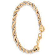 Bracciale - Oro bianco 18 kt, Oro giallo