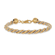 Bracciale - Oro bianco 18 kt, Oro giallo