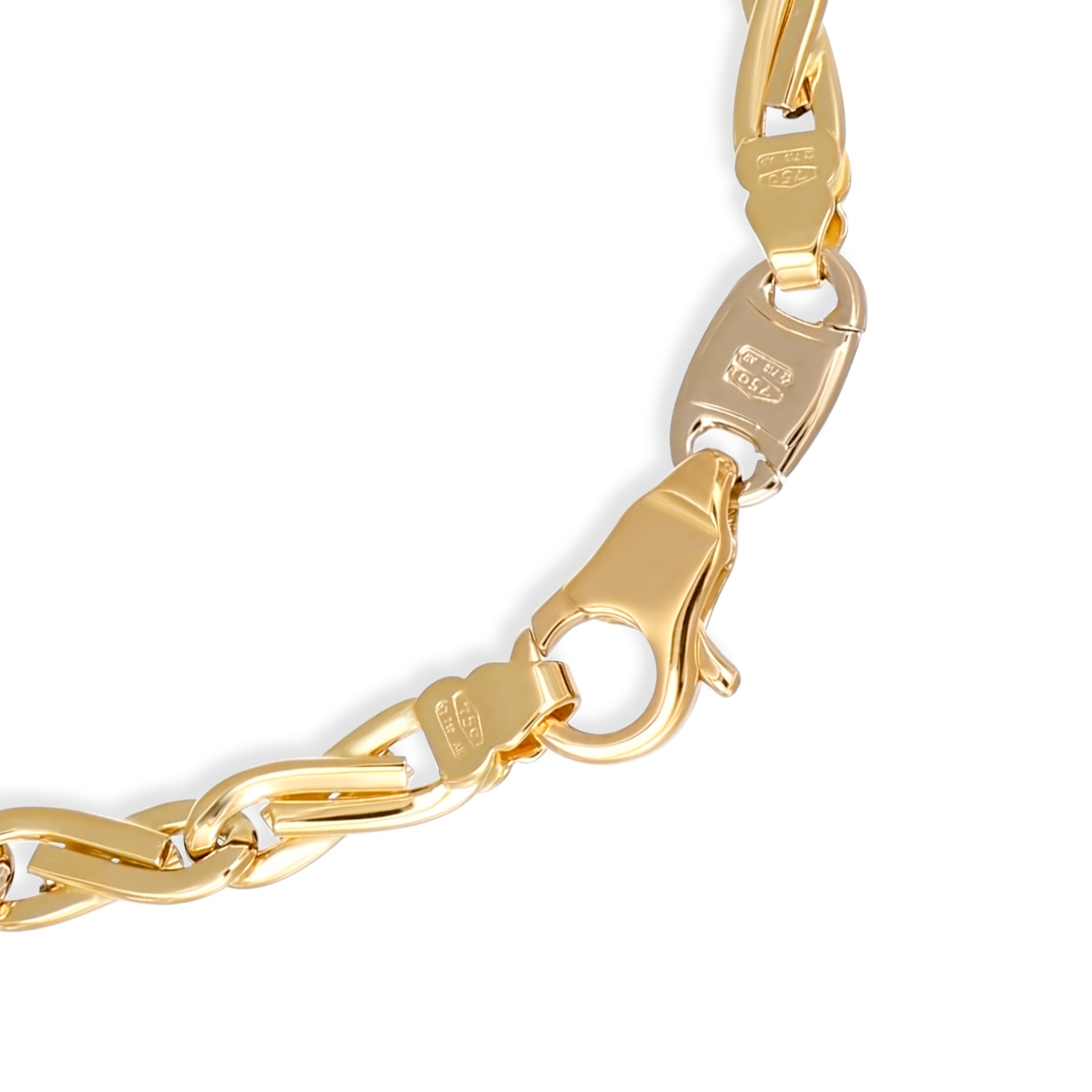 Bracciale - Oro bianco 18 kt, Oro giallo