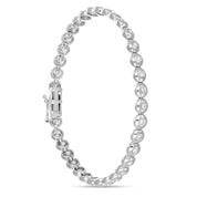 Bracciale - 18 carati Oro bianco - 1,08 ct. due. Diamante (Naturale)