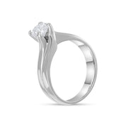 Anello - 18 carati Oro bianco - 0.80ct. tw. Diamante (Naturale)