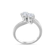 Anello - 18 carati Oro bianco - 0.50ct. tw. Diamante (Naturale)