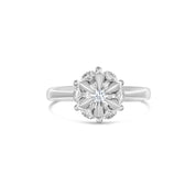 Anello - 18 carati Oro bianco - 0.05ct. tw. Diamante (Naturale)