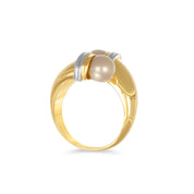 Anello - Oro bianco 18 kt. - Perla