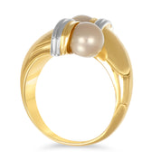 Anello - Oro bianco 18 kt. - Perla