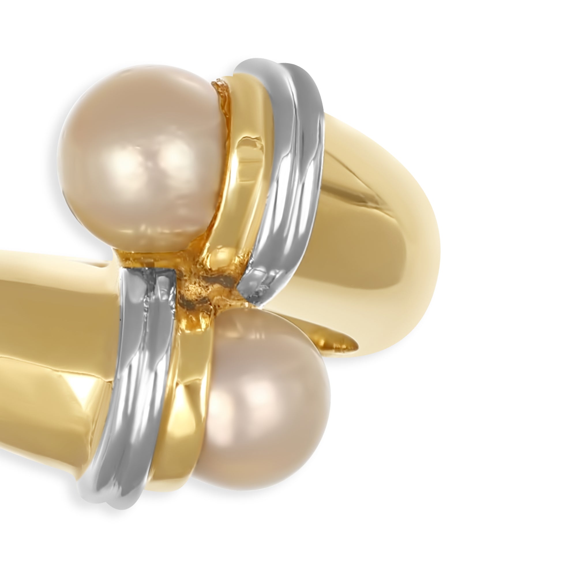 Anello - Oro bianco 18 kt. - Perla