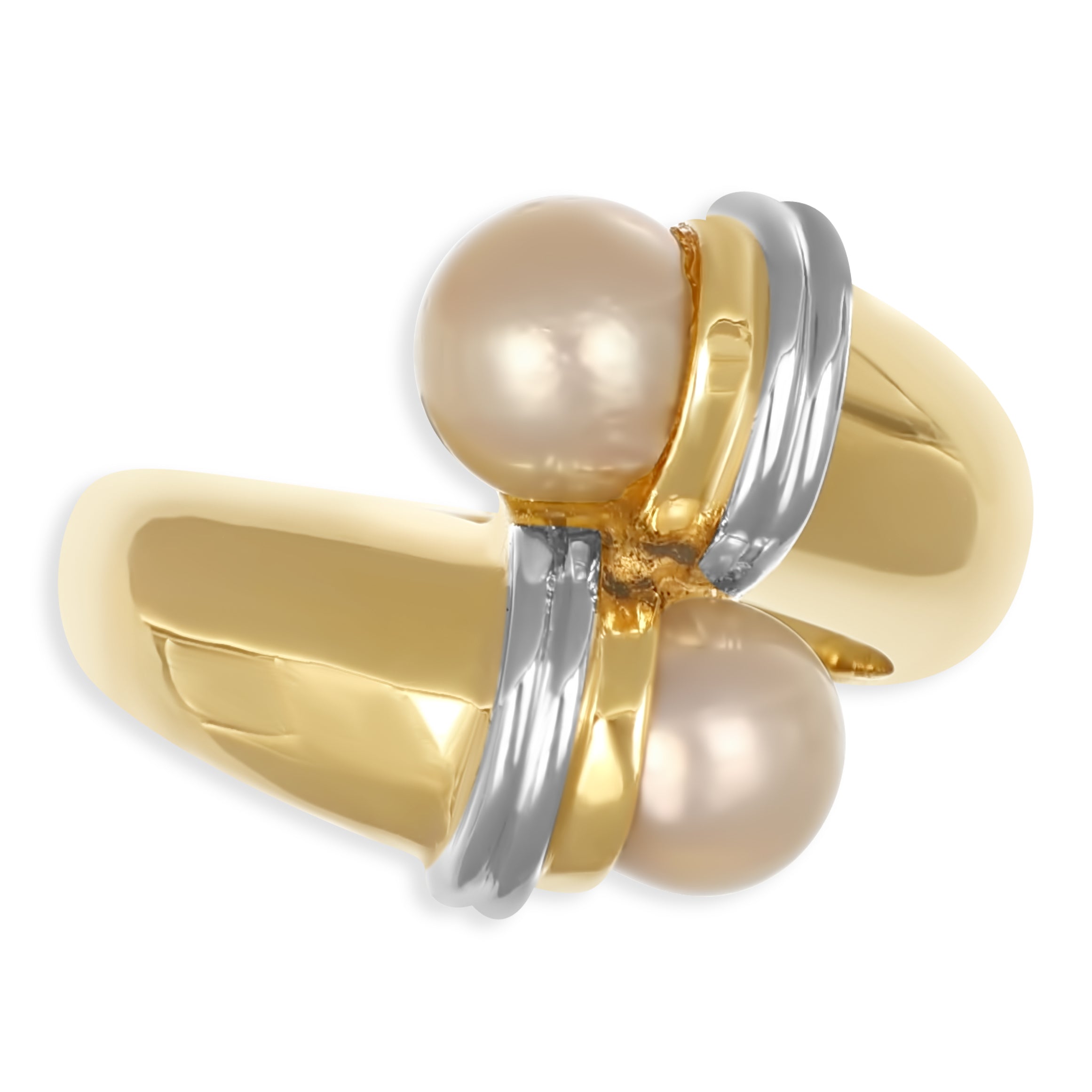 Anello - Oro bianco 18 kt. - Perla