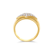 Anello - Oro bianco 18 kt., Oro giallo - 0,52 ct. tw. Diamante (naturale)