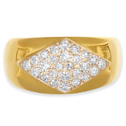 Anello - Oro bianco 18 kt., Oro giallo - 0,52 ct. tw. Diamante (naturale)