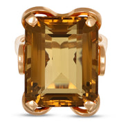 18 carati Oro giallo - Anello - 18.00 ct Quarzo