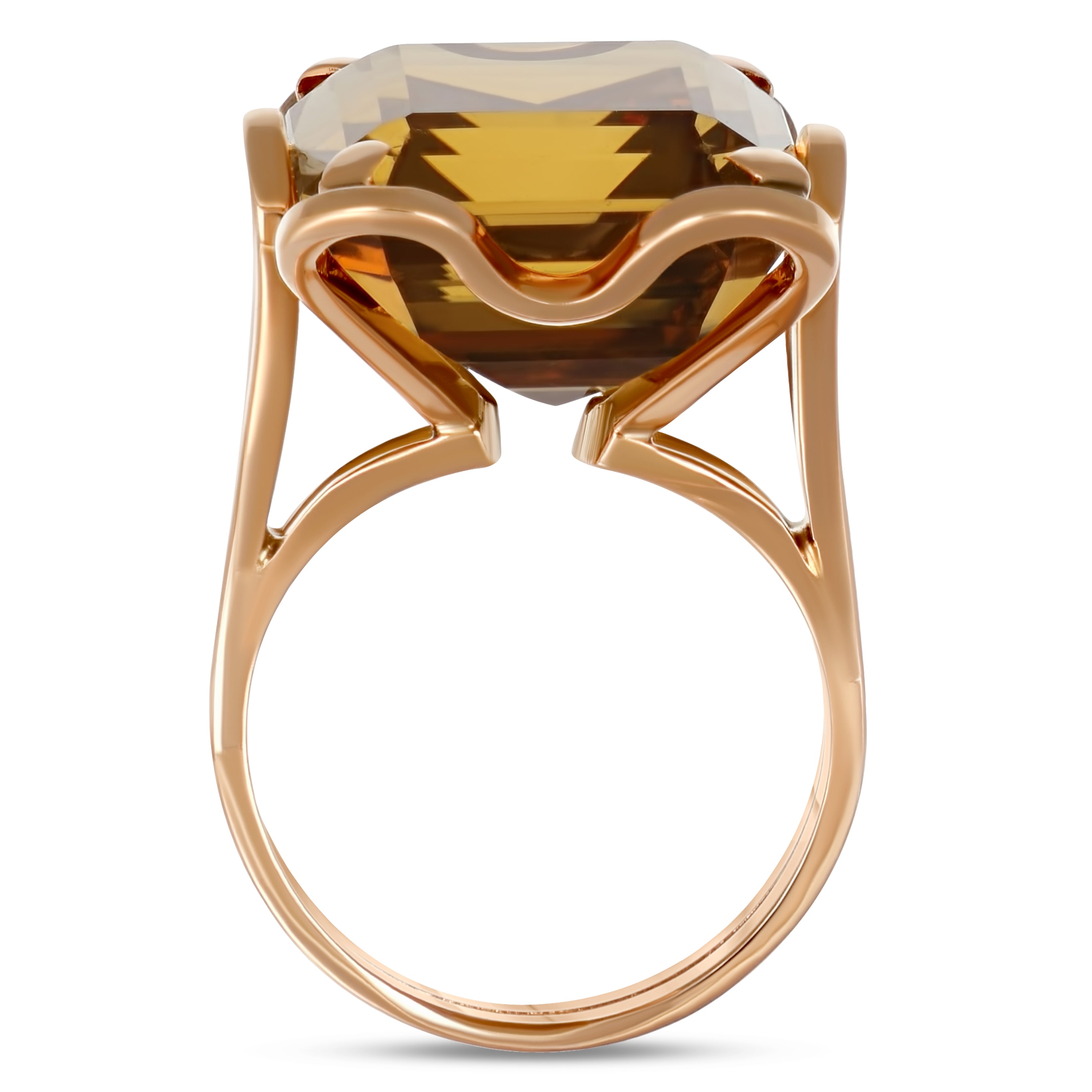 18 carati Oro giallo - Anello - 18.00 ct Quarzo